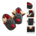 thumbnail image 1 of Zapatillas de felpa de alce NikouMX unisex suaves de animales, 1 of 8