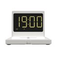 thumbnail image 1 of Reloj digital Cargador de teléfono inalámbrico Reloj despertador Teléfono móvil 15W Cargador inalámbrico rápido, Blanco Speravity EL001194-02B, 1 of 2
