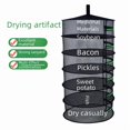 thumbnail image 3 of Eco-Friendly 8-Layer Zippered Drying Net - 60CM Diameter Hanging Mesh Rack for Herbs, Fruits, Vegetables, Fish & Dried Foods - Efficient Air Circulation, Compact & Portable, 3 of 6