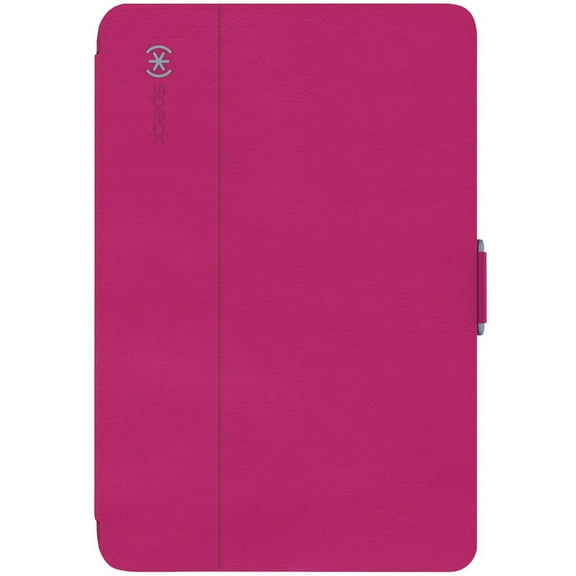 Speck StyleFolio Carrying Case (Folio) Apple iPad mini 4 Tablet, Fuchsia Pink, Nickel Gray