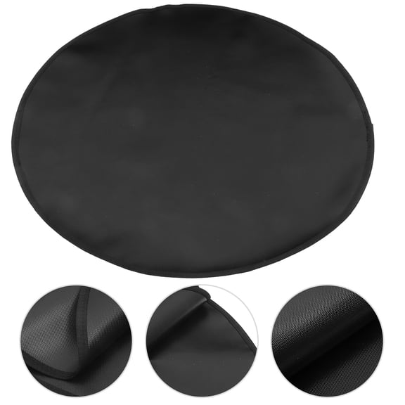 FOMIYES Fireproof Fiberglass Grill Mat for Outdoor BBQ, Camping, Patio, Picnic - Non-Stick Black Cooking Mat