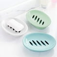 thumbnail image 3 of 2 Pack Soap Dish with Drain Soap Holder, Easy Cleaning Soap Saver Dry Stop Mushy Soap Tray for Shower Bathroom Kitchen, 3 of 6