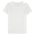 thumbnail image 2 of bar III Womens Cutout Basic T-Shirt, White, X-Large, 2 of 2