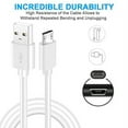 thumbnail image 3 of 10FT USB Power Extension Cable for Wyze Cam,WyzeCam Pan,YI Camera,NestCam Indoor,Netvue,KasaCam,Furbo Dog,Blink,Cloud Cam,Long USB to Micro USB Charging Charger Cord for Wyze-Cam v3 v2 Secur, 3 of 3
