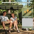 thumbnail image 4 of ABORON Camping Chair for 2 Person with Canopy, Portable Folding Double Camping Chair for Adults, Oversized Double Beach Loveseat with Cup Holders, 660 lbs Heavy Duty Camping Couch - Green, 4 of 8
