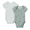 TEAL SNAILS, variant on Modern Moments by Gerber Baby Neutral Super Soft Viscose Short Sleeve Bodysuits, 2-Pack, Sizes 0M-12M