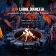 thumbnail image 3 of Fire Pit Ring Round 35 Inch Outer Steel Liner DIY Campfire Ring Firepit, 3 of 7