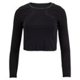 thumbnail image 2 of Fila Womens Uplift Long Sleeve Performance Crop Top;Large, 2 of 4