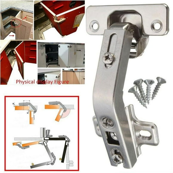 MYG 135° Hinge Kitchen Cabinet Hinges Wardrobe Cupboard Concealed Corner Door Hinges