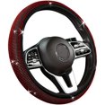 thumbnail image 1 of Bling Steering Wheel Covers with Diamond, Rhinestone Steering Wheel Cover Anti-Slip car Steering Wheel Cover, 15 inch Steering Wheel Cover Sparkly Steering Wheel Covers (red), 1 of 7