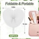 thumbnail image 4 of Abanicos plegables Cosweet, papel blanco con forma de corazón, 50 unidades, 4 of 7