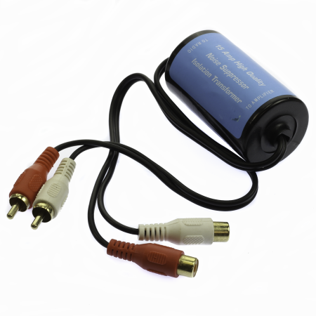 15 Amp Ground Loop Isolator Noise Suppressor Filter Killer RCA to RCA 20 AMP 23" long
