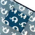 thumbnail image 2 of Wrapables Large Foldable Tote Nylon Reusable Grocery Bags, Happy Elephants, 2 of 6