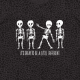 thumbnail image 4 of Inktastic It's Okay to Be a Little Different Skeletons Women's Plus Size T-Shirt, 4 of 5