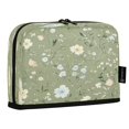 thumbnail image 2 of Vertical Pencil Case Pencil Bag Pencil Cases Large Capacity Storage Pencil Box Paintbrush Box Office Supplies Box Green White Flower, 2 of 7