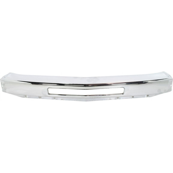 Bumper Compatible with CHEVROLET SILVERADO 1500 2009-2013 / SILVERADO 2500/3500 2007-2010 Chrome Impact Bar