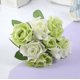 thumbnail image 3 of 6 ramos de rosas artificiales blancas y verdes, flores de seda falsas, flores de boda, sala de estar, mesa de comedor, mueble de TV, decoración del hogar, 3 of 5