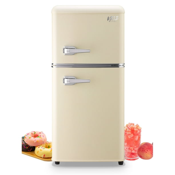 Krib Bling 3.5 Cu.ft Compact Refrigerator, Mini Fridge with Freezer