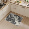 thumbnail image 2 of ODIKA 3'x5' Washable Area Rug Non-Slip, Flatweave, Easy Care Abstract Symmetrical Tan Mottled Crisp Definition Farmhouse Beige for Hallway, Laundry Room, 2 of 7