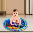 thumbnail image 3 of Animal Water Mat PVC Baby Water Play Mat Doble borde (delfín redondo), 3 of 9