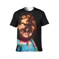 thumbnail image 6 of Chucky T-Shirts for Men Women, Funny Novelty Tee for Adults, Fashion 3D Print Short Sleeve, Unisex Casual Crew Neck Tee, 6 of 8