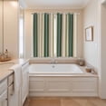 thumbnail image 3 of Curtains 84 Inches Long 2 Panels, Green Brown Striped Grommets Window Treatment Curtain, Modern Stripes Art Farmhouse Thermal Curtains Drapes for Living Room/Bathroom, 3 of 9