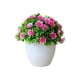 thumbnail image 4 of artificiales falsas decorativas con jardín de para el hogar decoración interior rosado Colco florero flores de imitación en maceta, 4 of 6