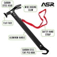 thumbnail image 4 of ASR Outdoor 13oz Aluminum Handle Carbon Steel Hammer with Tent Stakes Puller Hand Tools Camping Essentials 12 Inch, 4 of 10