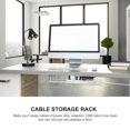 thumbnail image 2 of Weiweiguan 1pc Under Desk Cable Management Rack Compact Cable Organizer Storage Rack, 2 of 6