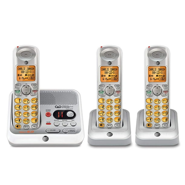 AT&T EL52310 3 Handset Cordless Phone with Answering System Walmart