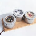 thumbnail image 3 of stanreset 24Pcs Metal Canisters with Transparent Lid Round Stainless Steel Cans for Kitchen Office, 3 of 6