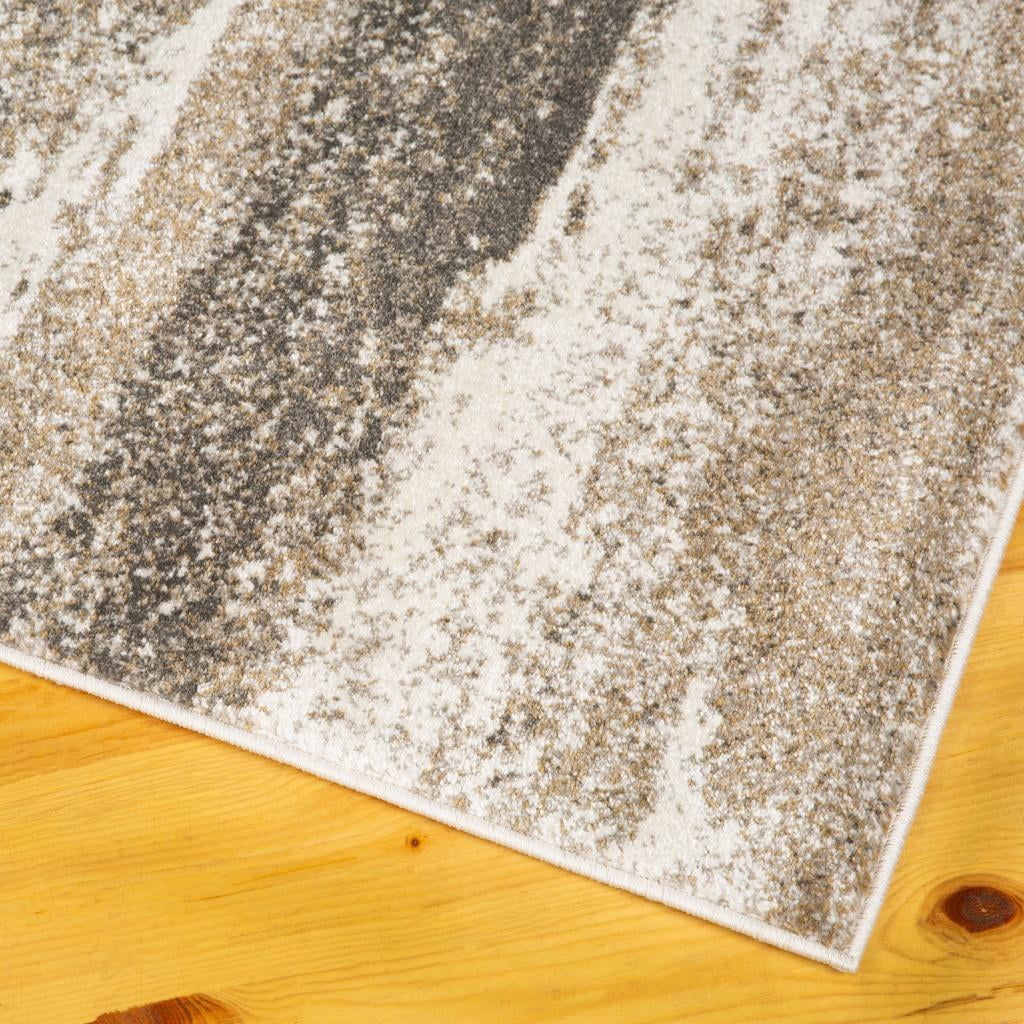 Luxe Weavers Lagos Collection 7501 Beige Size 2x3 Abstract Area Rug