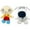 Brian and Stewie, variant on Soft Stuffed Animals and Plush Toys, Plush White