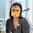 thumbnail image 4 of Fake Mustache Eyebrows Fake Beard Stick On Mustache Cosplay Costume Yellow Mustache And Eyebrows Cosplay Costume Accessories For Halloween, 4 of 4