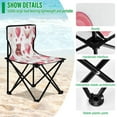thumbnail image 4 of BZSMCE Camping Chairs Modern Love's Sweet Token Pattern Folding chair, 4 of 8