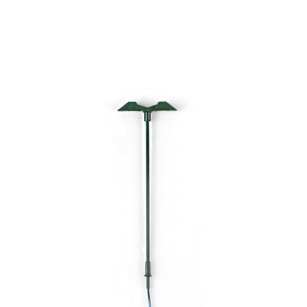 Yuarrent Modelo de ferrocarril, suministros de arena para luz, Mini tren, farola, voltajes DIY, lámparas LED de Metal de 3V, diseño de jardín, Artesanía Verde (1:87) (Cálido) Yuarrent HA066907-06