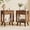 Brown, variant on HIGDBFE Nightstand Set of 2 with Fabric Drawers, Bedside Table with Open Shelf, Side and End Table for Bedroom, Living Room, Brown