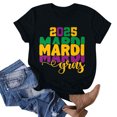 thumbnail image 4 of TIMIFIS T-Shirts à Manches Courtes pour Femmes, Carnavals Tendance, T-Shirt à Imprimé Graphique, Décontracté, Col Rond, Hauts d'Été, Vêtements, 4 of 5