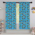 thumbnail image 5 of Blackout Kids Curtains,Cartoon Construction Vehicles Barriers Blue Pattern Childrens Insulated Curtains Set Of 2,Bedroom Essentials,Toddler Room Decor 42"x63", 5 of 5