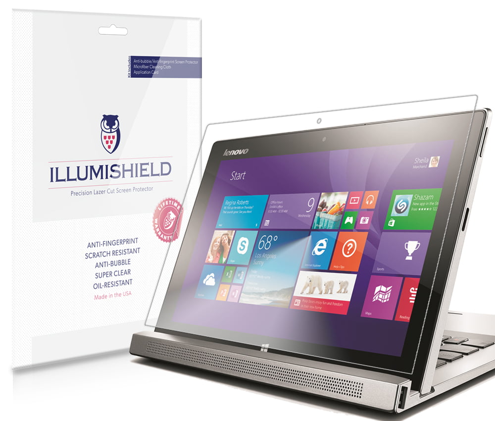 iLLumiShield Screen Protector w Anti-Bubble/Print 2x for Lenovo Chromebook 100S 