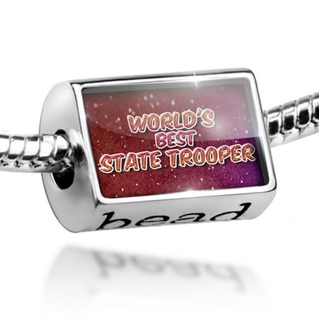 Bead Worlds best State Trooper, happy sparkels Charm Fits All European