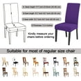 thumbnail image 5 of Dining Chair Slipcover, High Stretch Removable Washable Chair Seat Protector Cover Set of 4,Chair Covers for Dining Room, Kitchen,Home Party,Wedding Ceremony(Purple, 4PC), 5 of 9
