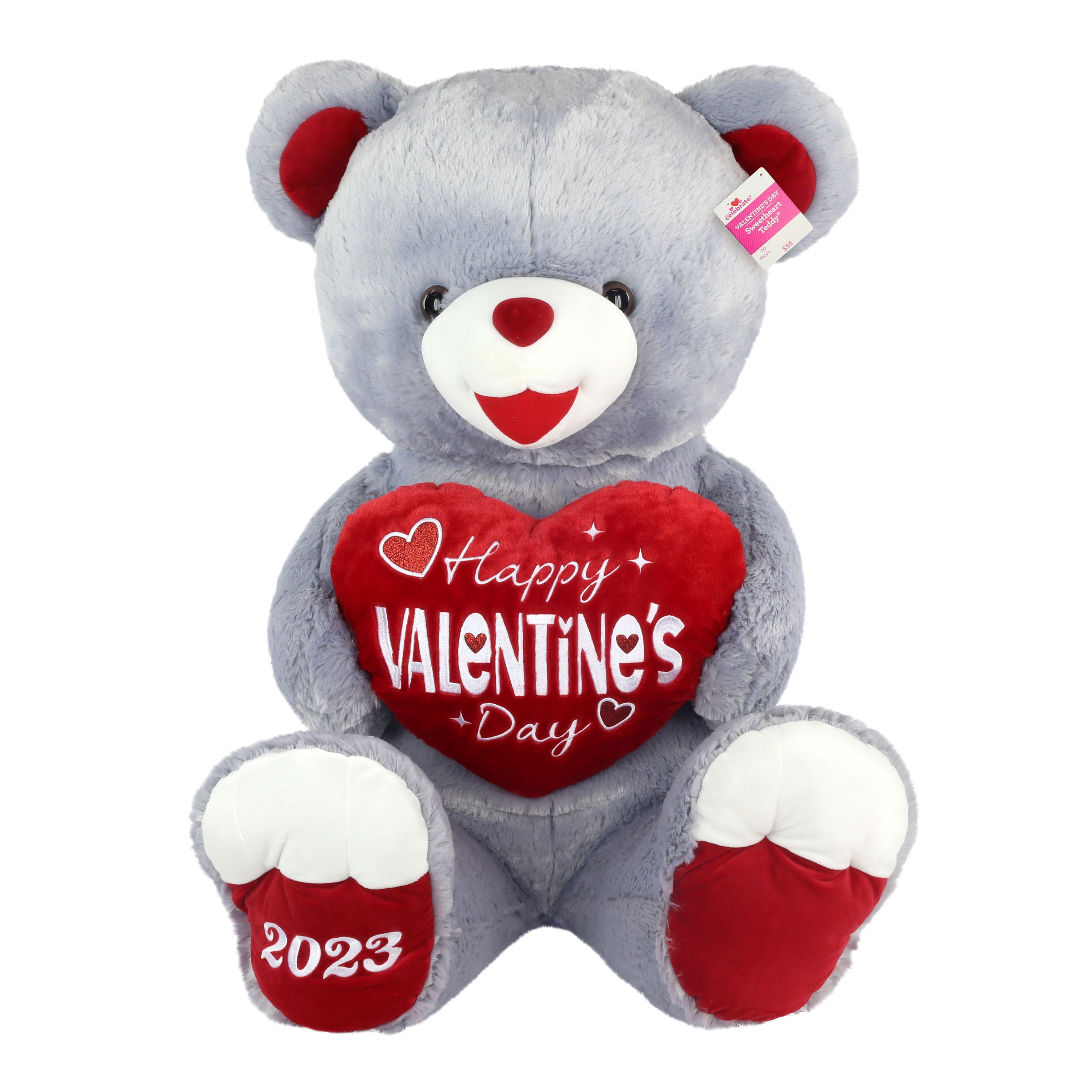 Way to Celebrate! Valentine's Day 15in Sweetheart Teddy Bear 2023, Black 