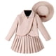 thumbnail image 1 of Odeerbi 3-7 Años Conjunto de Algodón Para Niña Chaqueta de Manga Larga Con Falda Plisada Y Sombrero de Copa Conjunto de Tres Piezas Conjunto de Falda, 1 of 7