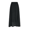 thumbnail image 7 of Women's 2-Piece Maxi Dress Set Turtleneck Long Sleeve Slim Knit Top with Smocked Waist Pleated Flowy Long Skirt, 7 of 7