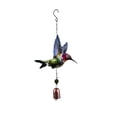 thumbnail image 2 of Stained Hummingbird Metal Wind Chime Suncatcher Hanging Ornament Weatherproof Iron Bell Decor for Garden Patio Balcony Window Housewarming Mother’s Day Gift 1 Pack, 2 of 6