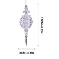 thumbnail image 3 of Christmas Decoration Crystal Ornaments,Hanging Acrylic Christmas Icicle Drop Crystal Shaped Ornaments for Christmas Tree Winter New Year Fireplace Party Holiday Decoration, 3 of 7