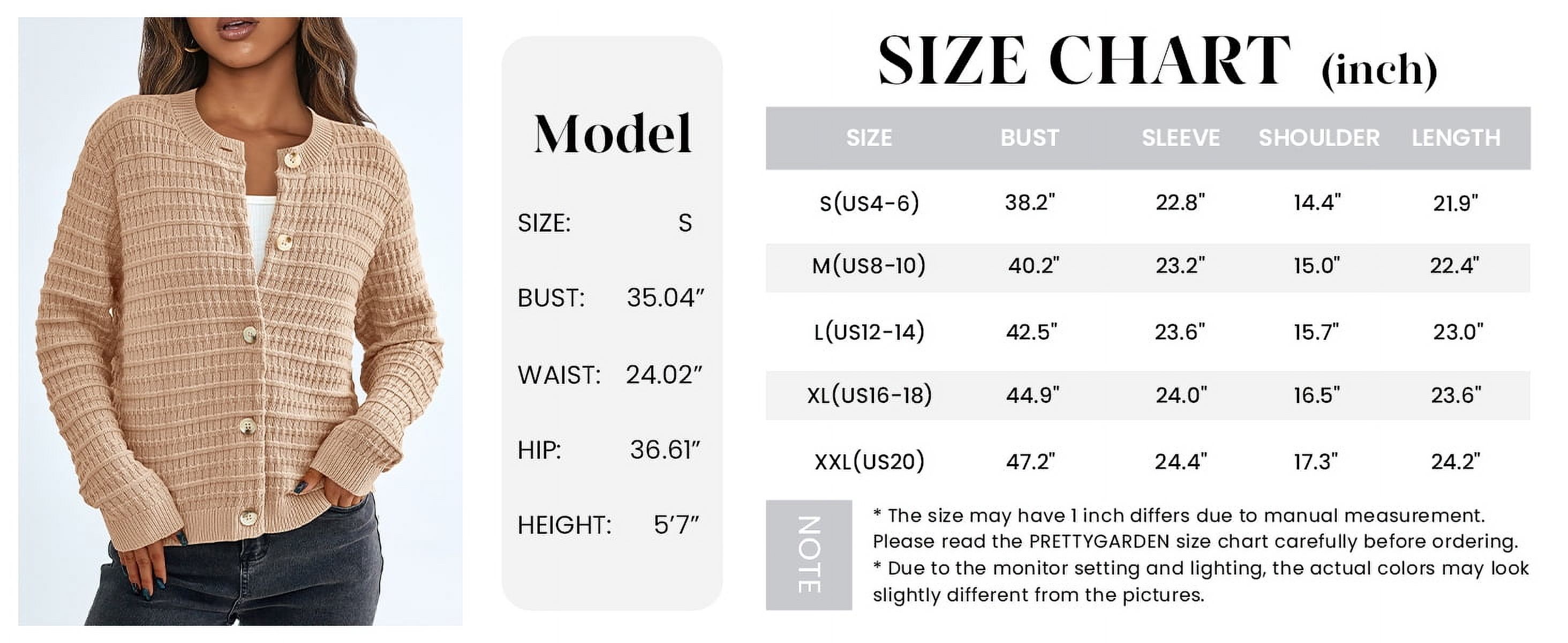 PrettyGarden Women's Cotton Knit Cardigan Sweater photo 7