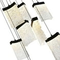 thumbnail image 4 of CWI Lighting Lava Integrated LED Black Chandelier, 4 of 8