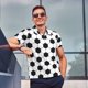 thumbnail image 4 of Balery Soccer Ball Camisa Polo de Hombre con Estampado, de Manga Corta y Tejido Medio, Camisa Tipo Golf Polo-4X-Large, 4 of 6